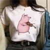 Summer Fashion Oversized T-Shirt for Women Harajuku Style Cockatiels Parrot Graphic Loose Short Sleeve Funny Bird Print Top