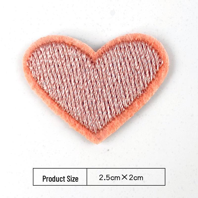 Heart Embroidery Iron-on Patch for Clothing, Shoes, Hats, and Bags