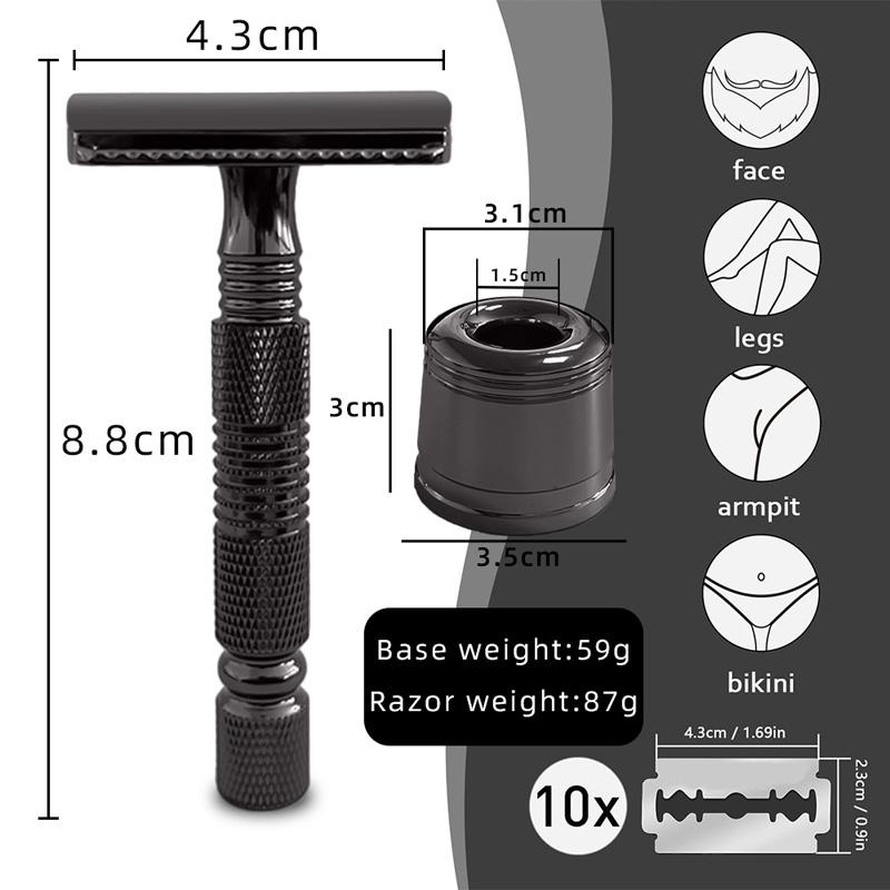 Safety Razor Anti Slip Classical Double Sided Shaver Twin Blade Shaving Shave For Men Daily Hair Remove Personal Care Tools