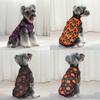 Halloween Hunde Kostüm Kleidung Für Kleine Mittelgroße Hunde Kürbisdruck Lustiges Welpen Katzen T-Shirt Atmungsaktiv Dünn Chihuahua Mops Outfits