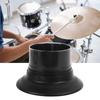 Bass Drum Enhancer ABS Sturdy Drum Bass Effect Amplifier with Port Hole Protector WP06 Black