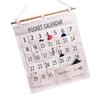 Numbered Calendar Pocket Chart Cotton and Linen Morning Check Classroom Pocket Chart Calendar Wall