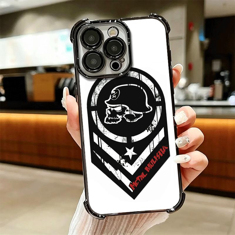 Motocross Metal Mulisha Soft Phone Case For iPhone 15 16 17 Air 14 Pro Max 16E Plus 13 12 Mini Plating Anti-Fall Fundas
