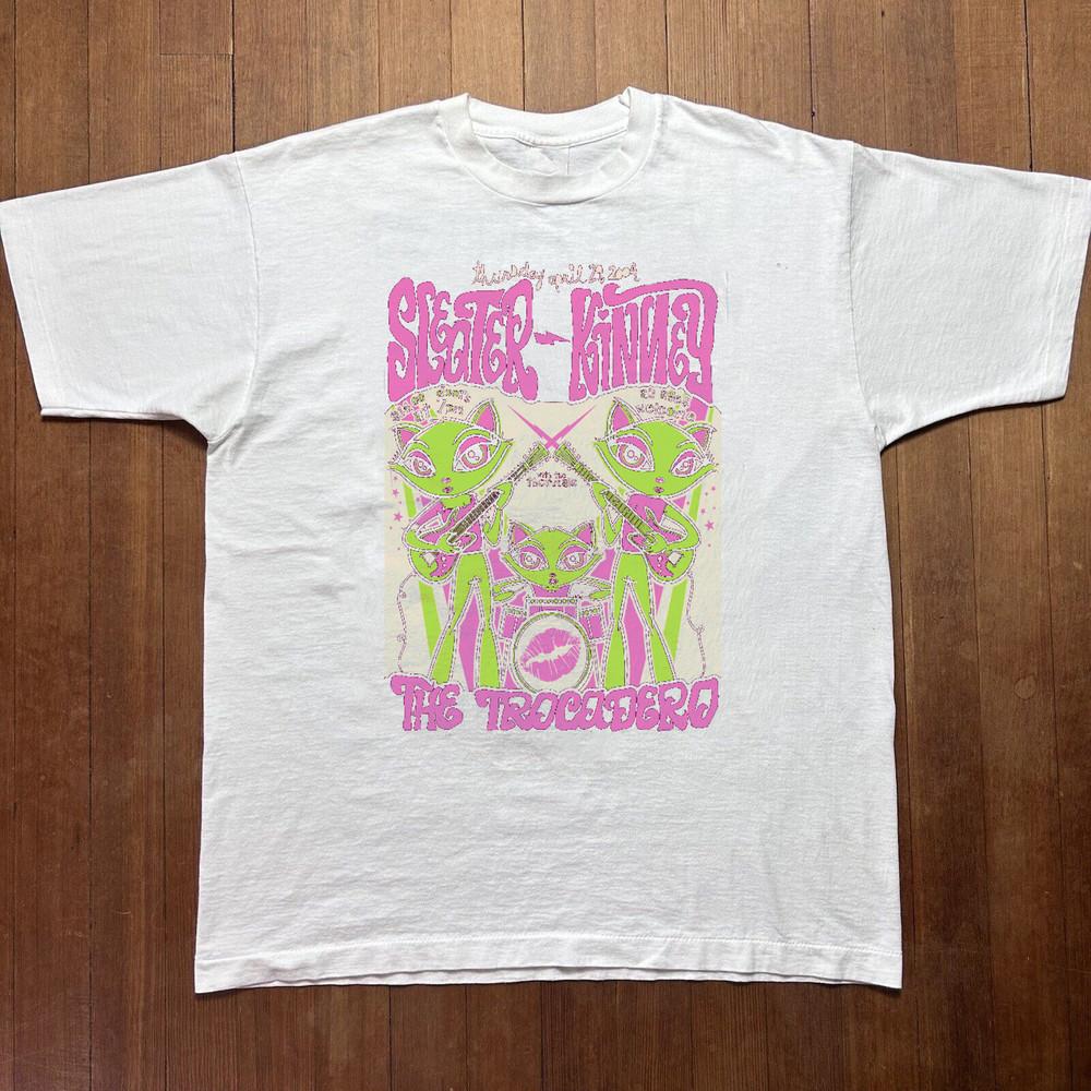 Sleater-Kinney Gift For Family White T-Shirt Cotton All Size Unisex T-Shirt XXXXL