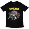 T-shirt z kreskówkowym zespołem Ramones Czarny Nowy
