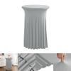 60/70/80cm Cocktail Table Skirts Stretch Spandex Fitted Tablecloths Wrinkle-Resistant Washable for Weddings Parties Banquets