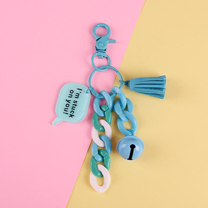 U-förmiger Acrylketten-Schlüsselanhänger - Trendiges Accessoire für Taschen & Autos