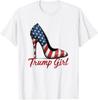 Trump Girl High Heel Stilettos American Flag Trump 2024 T-Shirt Unisex T-Shirt