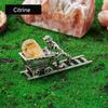1pc Natural Crystal Raw Stone Orbit Miner Ornament Fun Ore Specimen Home Study Desktop Decoration Holiday Gift