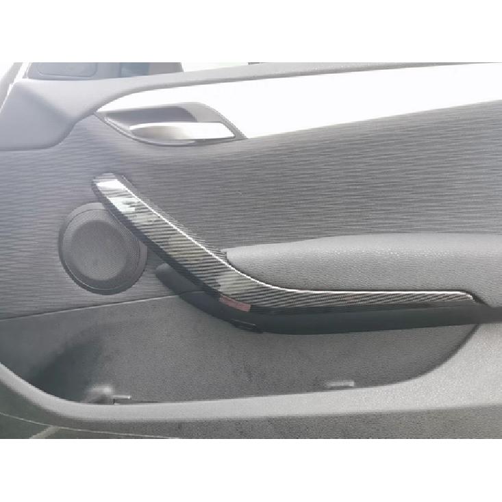 2PCS Car Carbon Fiber Style Interior Door Handle Cover For BMW X1 E84 2010-2015