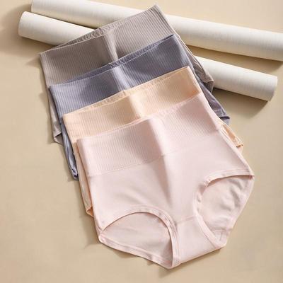 Mutandine a vita alta taglie forti M-5XL Biancheria intima da donna in cotone Slip da donna Lingerie traspirante
