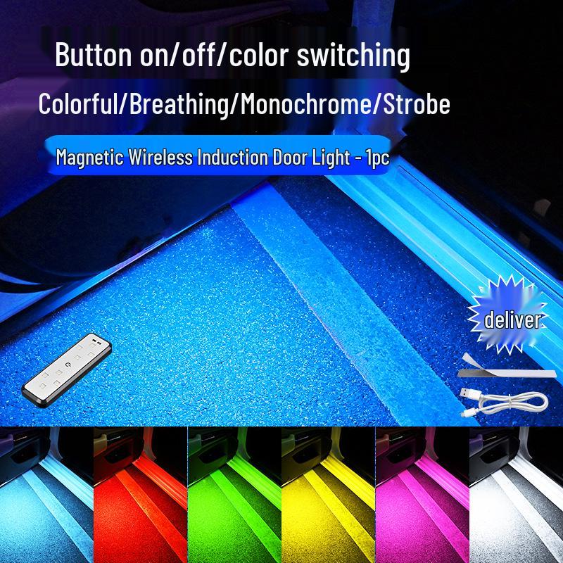 

Магнитный беспроводной свет для двери автомобиля - Трендовый в TikTok приветственный и предупреждающий свет