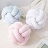 Hand Knotted By Pillow Sofa Back Cushion Solid Colors Ball Soft Knot Concise
