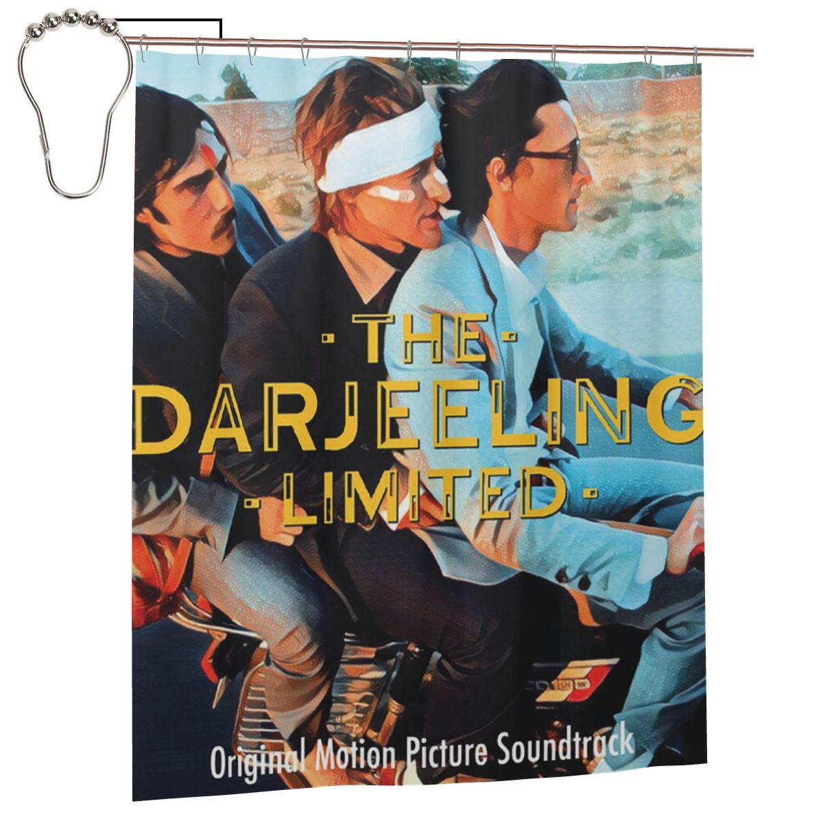 

Wes Anderson - The Darjeeling Limited Album Cover Shower Curtain Bathroom Polyester Waterproof Bath Curtains With Hooks W60H190(CM)-1 Pcs