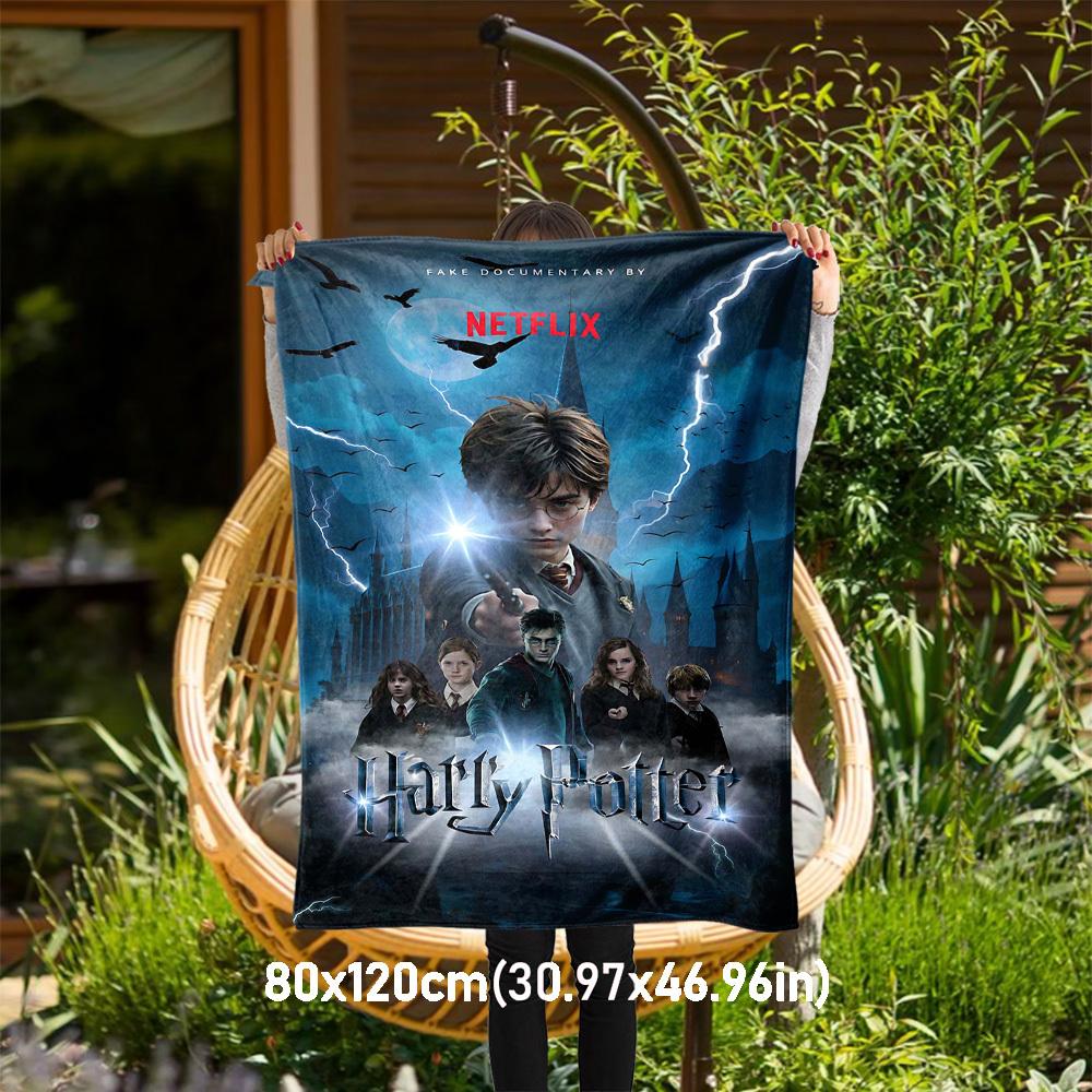 

1PC Harry Potter Outdoor Flannel Blanket Soft Plush Decor for Picnics, camping,Bedroom, Playroom, Office1161A 80x120cm(31x47inch)