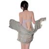 Large size erotic underwear antique Hanfu printed retro Guochao belly pocket retro role-playing pure desire coat