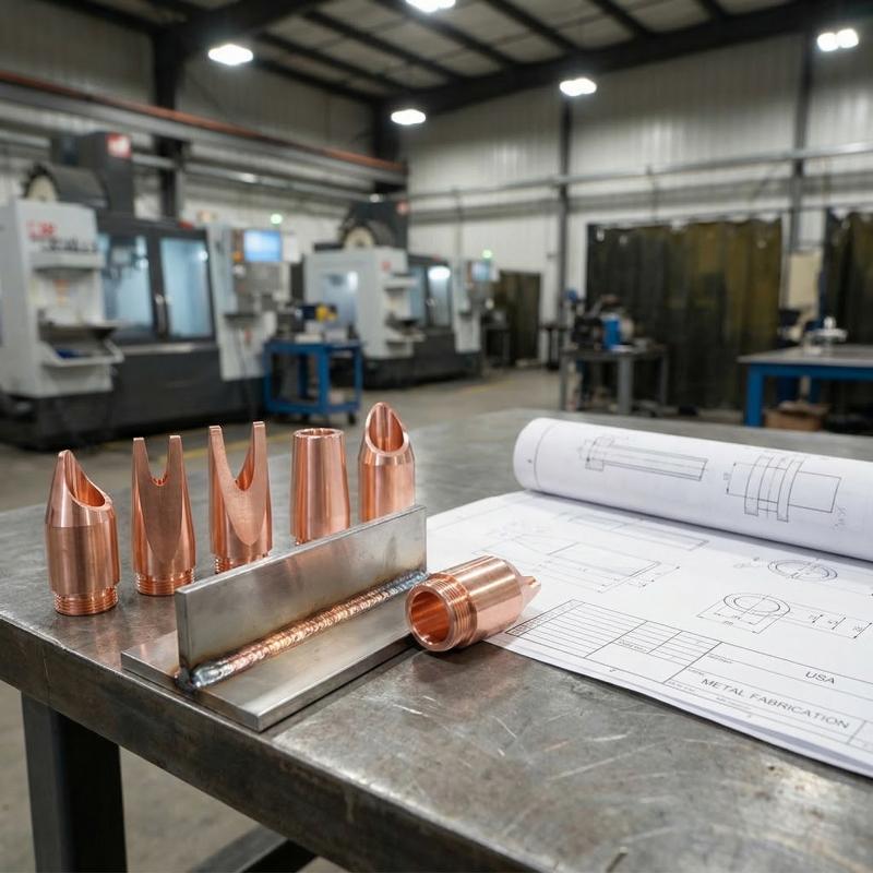 H32 M13.5 Graduated Copper Laser Welding Nozzles IPG Wire Feeding for Robust Industrial Projects