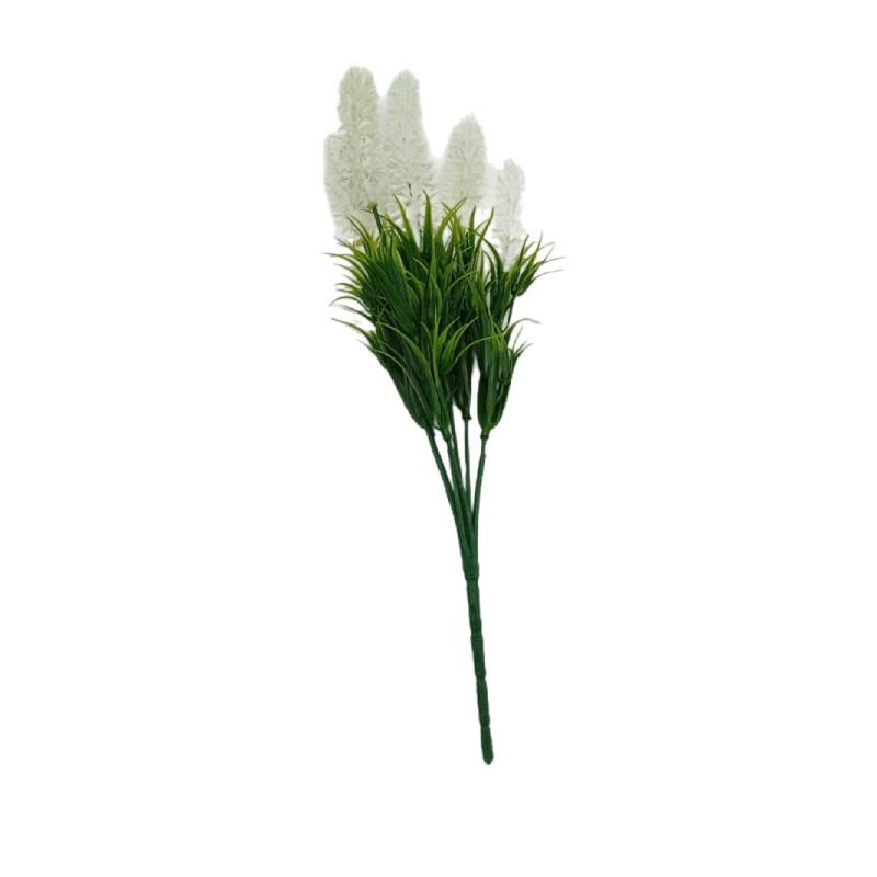 Flower Lavender Faux Arrangement With Plastic Blooms For Office Decoration Space