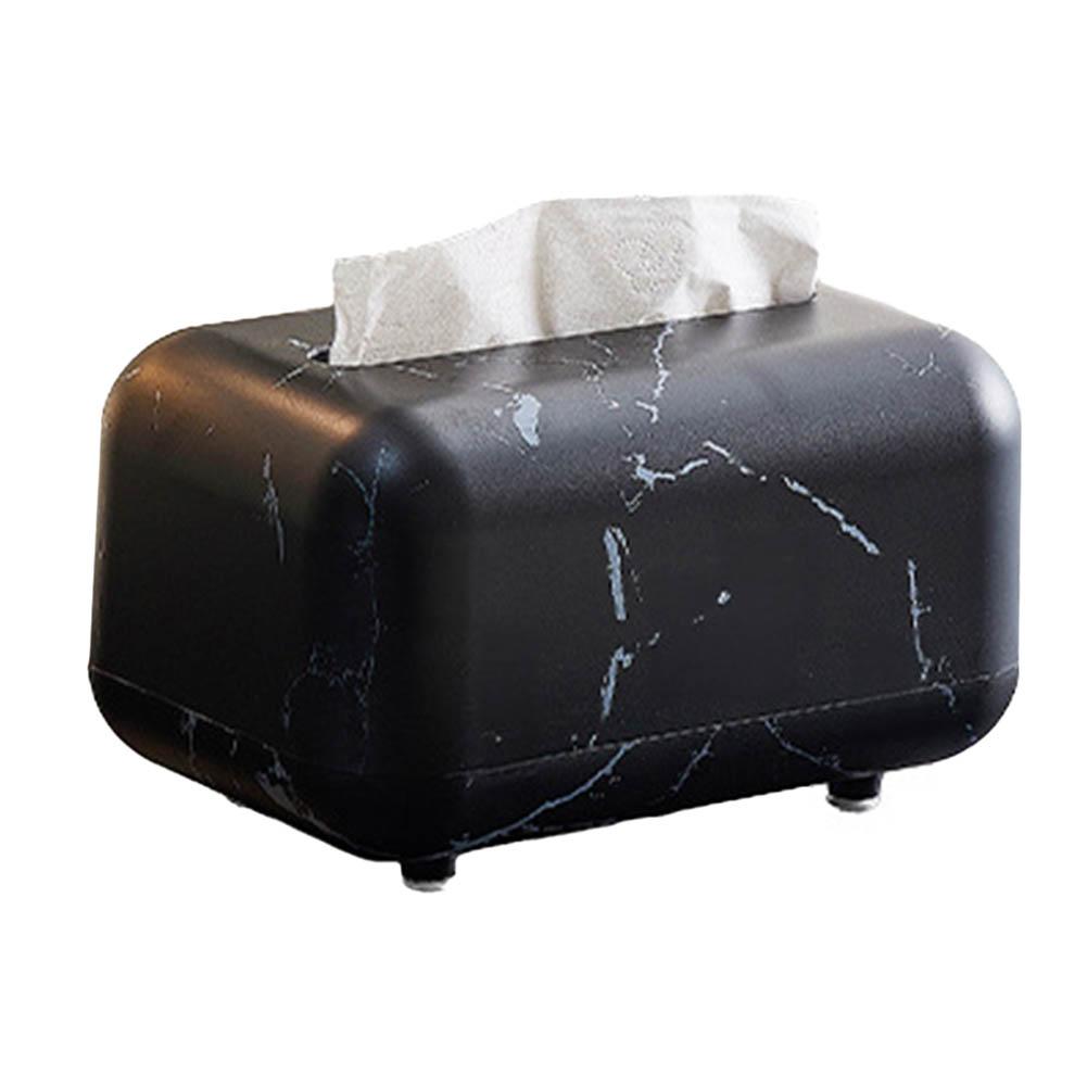Decorative Tissue Box for Contemporary Homes Smooth Marble Like Finish Enhances Interior Aesthetic in Any Room
