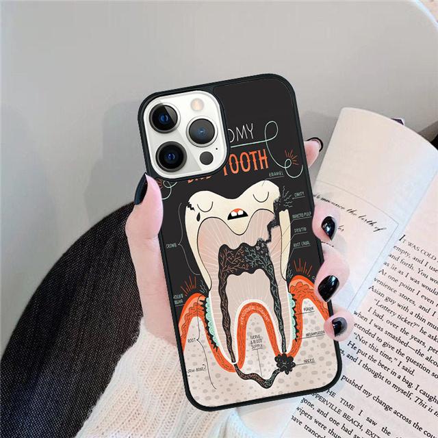 Dental Definitions Tooth Coque Shell For iPhone 17 Air 15 16 14 13 12 Pro Max 11 Pro Max Plus Phone Case Cover