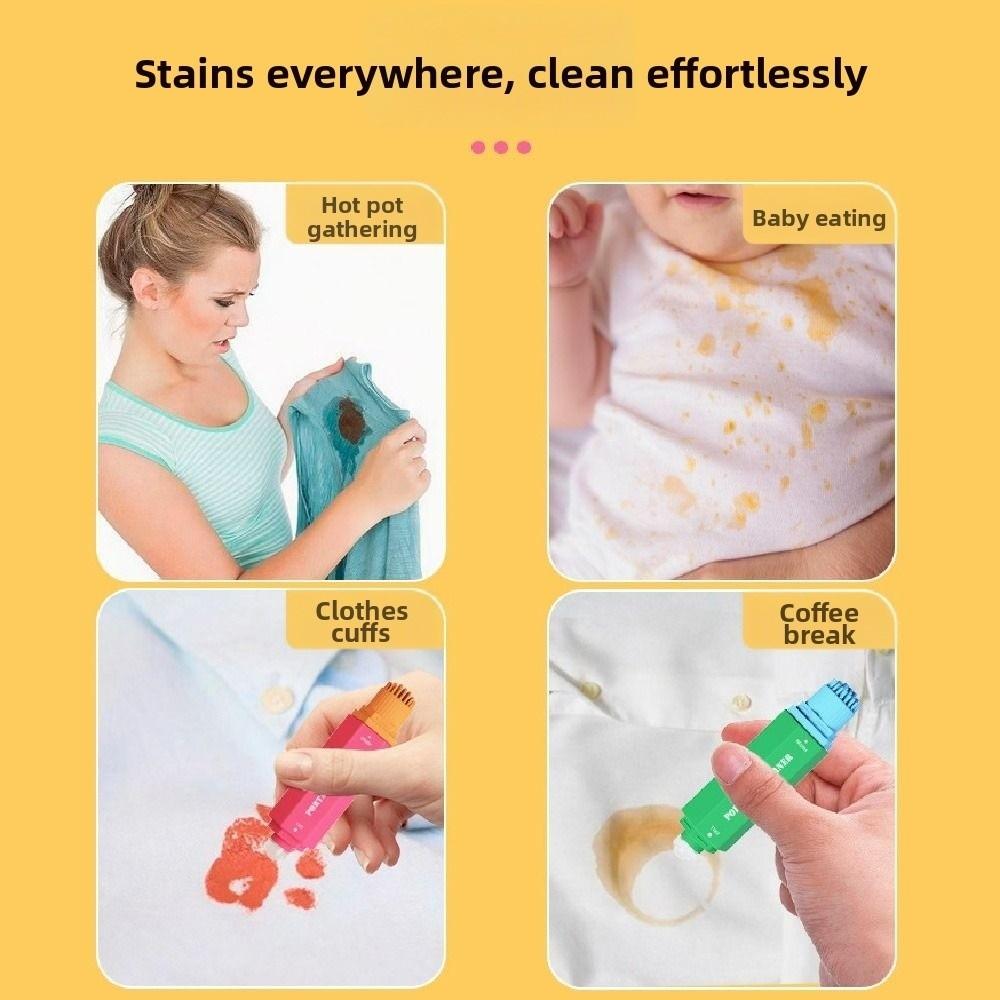 15ml Stain Remover Pen Double Head Oil Remover Stick Emergency Cleaner Pen Clothes Cleaning