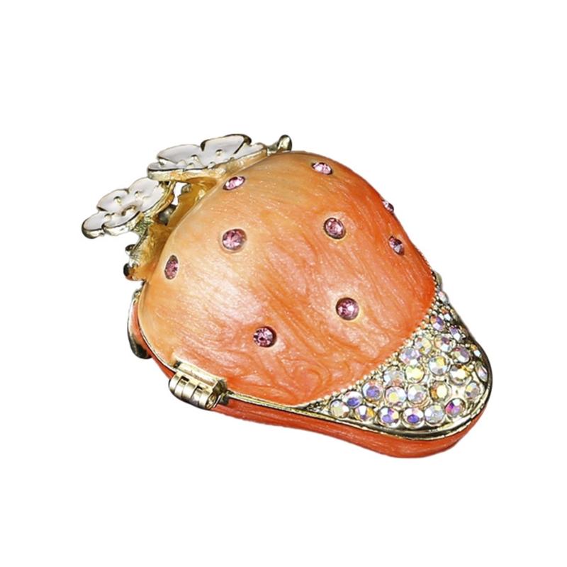 Sturdy Alloy Strawberry Design Jewelry Organizers Portable for Travel Home Use 1