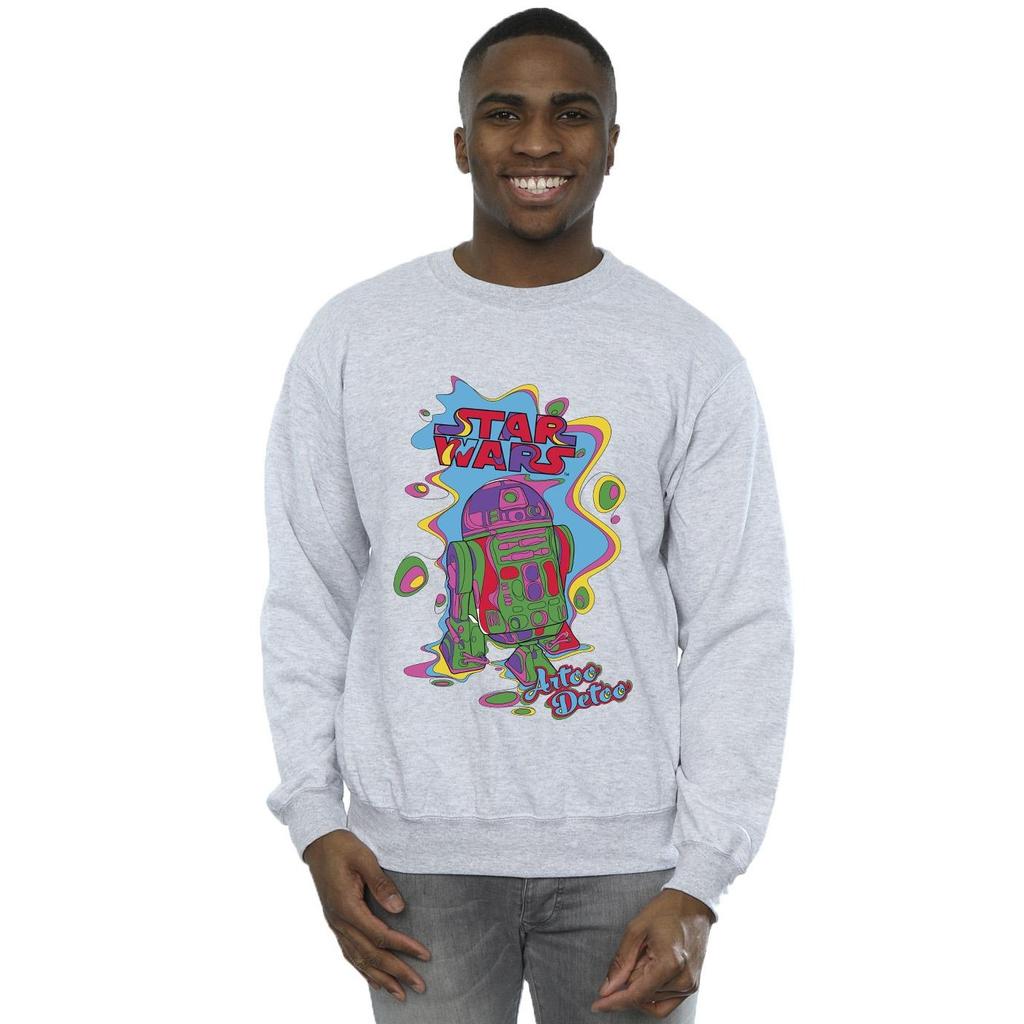 Star Wars Mens R2D2 Pop Art Sweatshirt