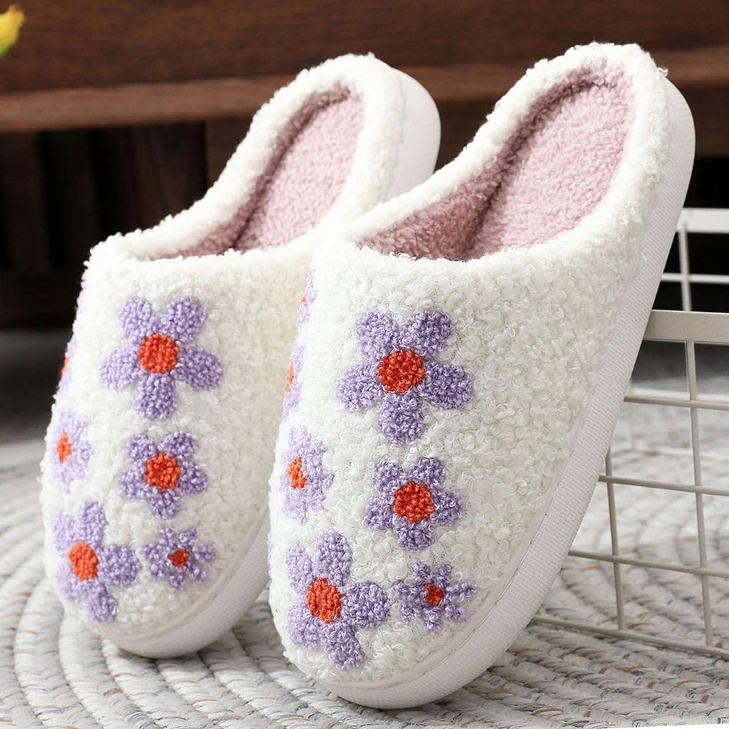 Women Home Slippers Winter Warm Home Slippers For Women Men Soft Plush Fuzzy Winter Holiday Slippers Slippers Zapatos Para Mujer