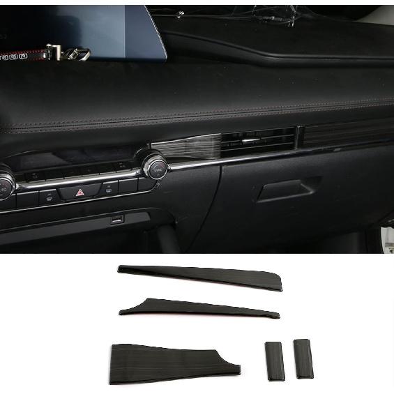 Car Accessories Fit for 2019 2020 2021 2022 2023 2024 2025 Mazda 3 Axela Interior Front Center Console Side Air Vents Outlet Cover Trim Frame (Carbon