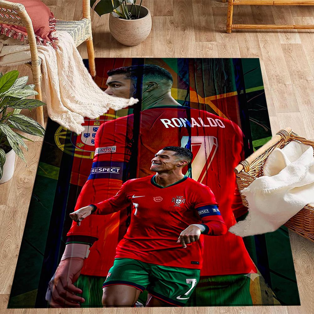 Welcome Cr7 Area Rug Perfect for Dormitory Balcony Foyer Study room Antislip Carpet Anime Office Decor Perfect Gift for Valentine's Wedding Birthday