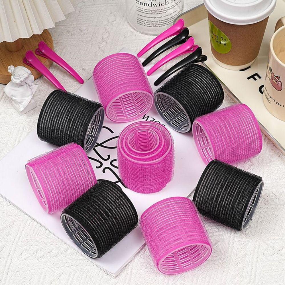 50Pcs 4 Sizes Rollers Self-Grip Hair Rollers Set DIY Lightweight Curly Hair Roller Hair Partition Clip Reusable