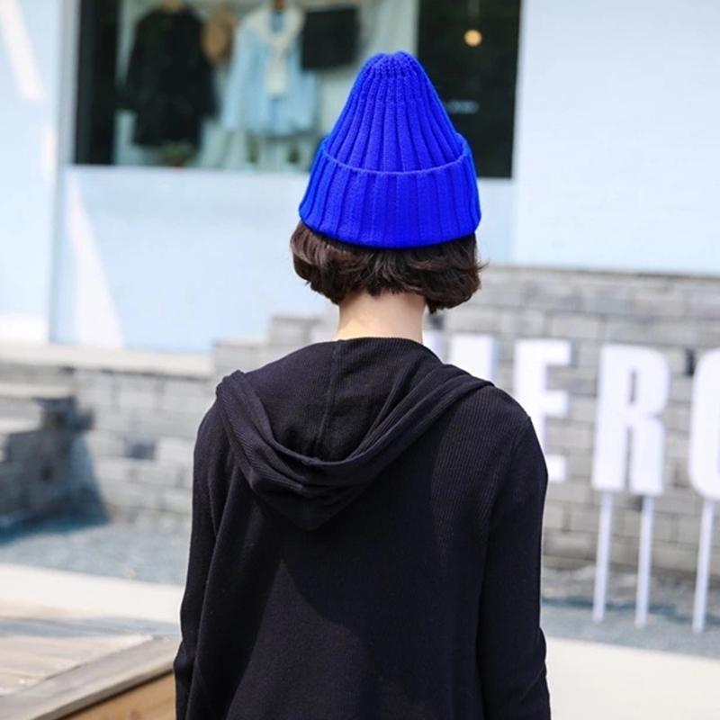Classic Daily Women's Winter Hat Solid Warm Soft Hip Hop Autumn Knitted Hats Canady Colors Streetwear Beanies Cap