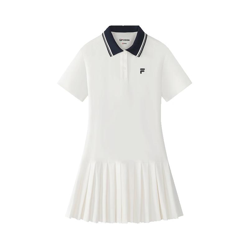 FILA FUSION Women s Summer Casual Polo Pleated Dress S