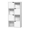 Storage Units Artiss Display Shelf 8 Cube Storage 4 Door Cabinet Organiser Bookshelf Unit White