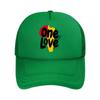 One Love African Map Rasta  Mesh Baseball Cap Hip Hop