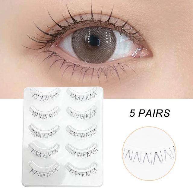 New Manga Lashes Soft Natural Eyelashes Thick False Eyelashes Manga Eyelashes Daily Dating Makeup Eyelashes Lashes Wispy 