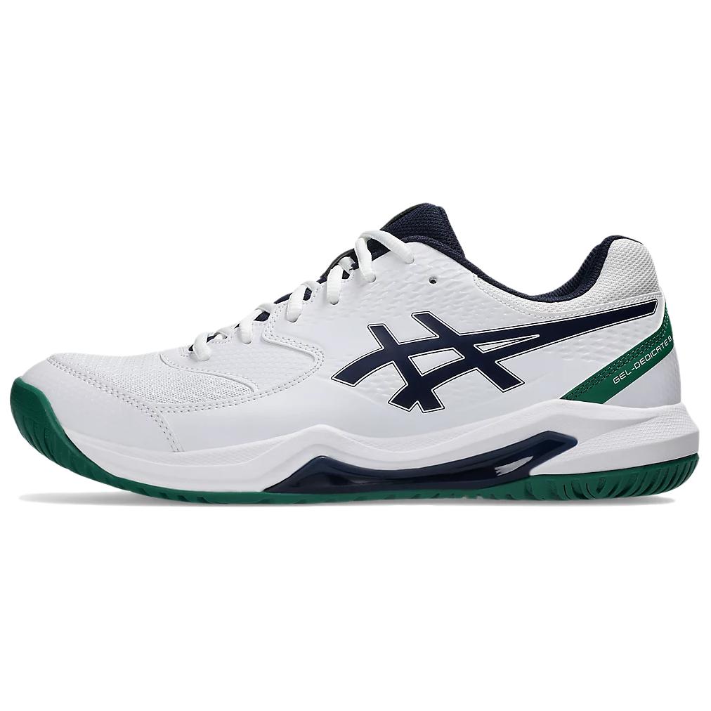 Asics Gel-Dedicate 8 Comfortable Versatile Shock Absorbing Durable Low-Top Tennis Shoes Men Sneakers White Blue 1041A408-105