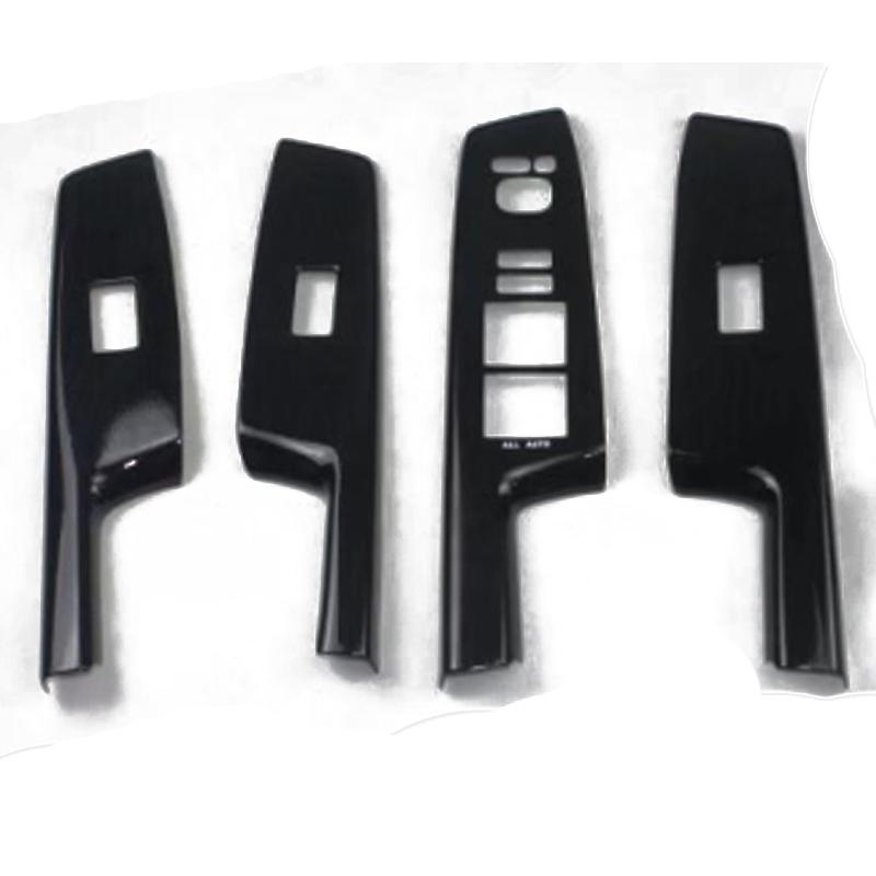 For Toyota Prius ZVW40 ABS Black Car Door Armrest Window Lift Button Switch Panel Cover Glass Control Panle Interior
