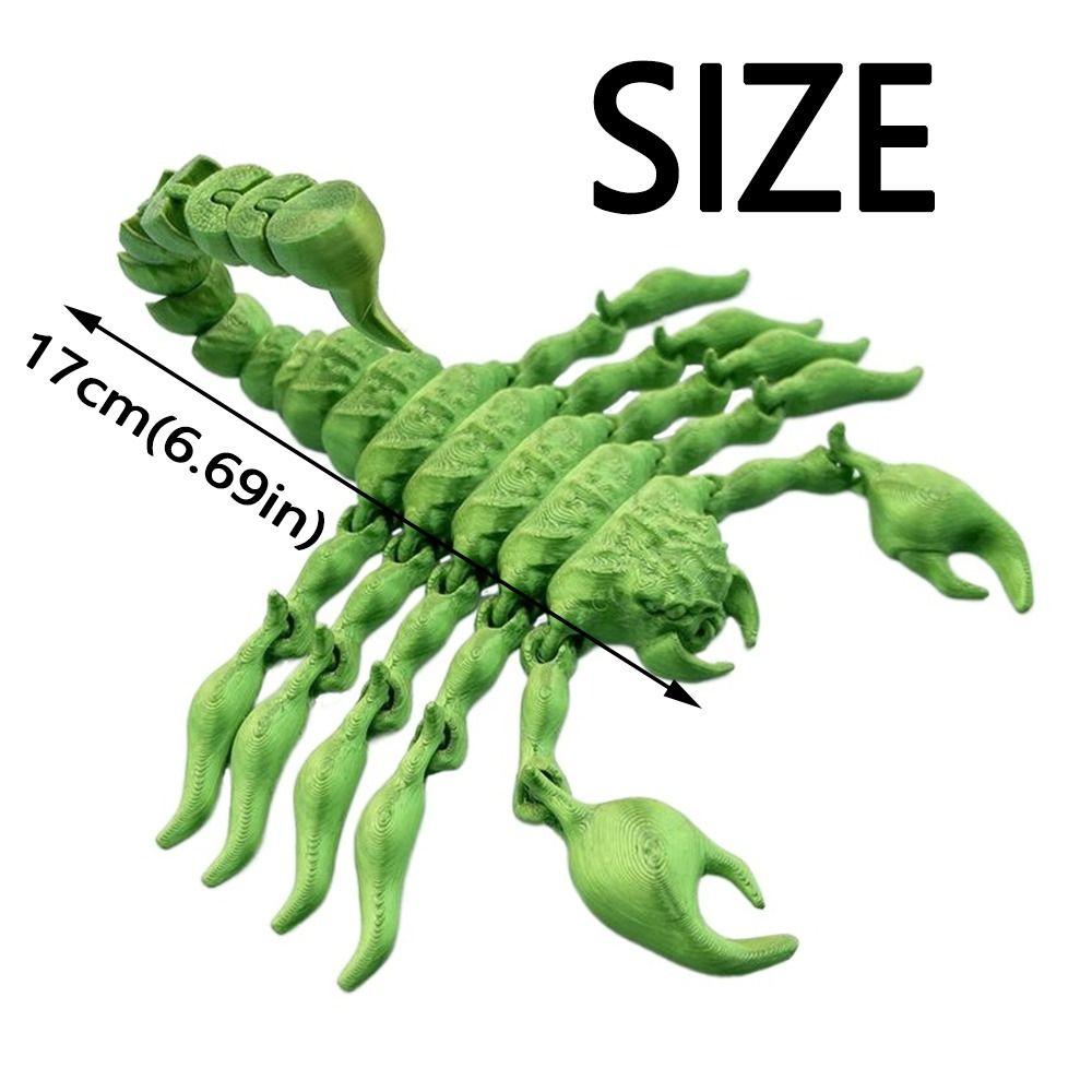 Articulated 3D Printed Scorpion Realistic Decorative Scorpion Figures  Landscaping Decoration