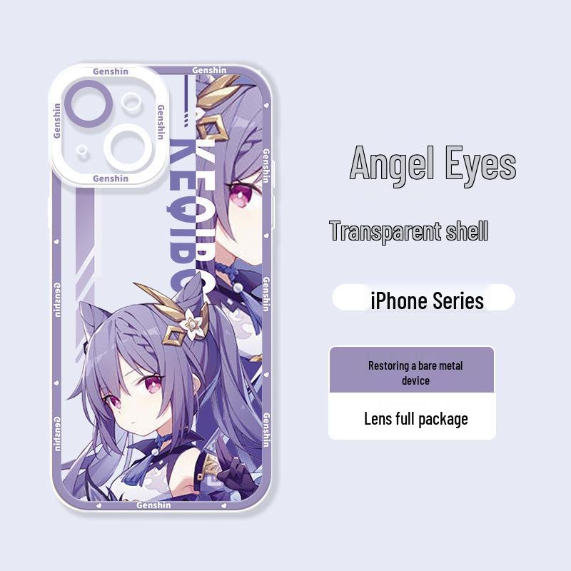 

Чехол для iPhone 17 Genshin Impact - Мультяшный дизайн Венти и Кли для Apple 16/15 iPhone 12 Pro Max