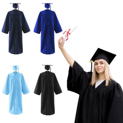 Abschlusskleid, Kappe, Quaste, Set für die Klasse von 2025, Abschlusskostüm