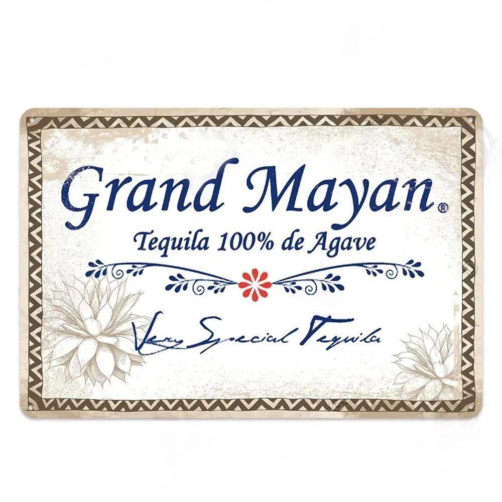 Vintage Tequila Bar Metal Tin Logo Plaque Tin Painting Bar Club Modern Wall Art Home Decoration Board Wall Painting Gift