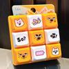 Keychain Pendant Stress Relief Fidget Toy with Metal Hanging Buckle Funny Emoticons Sound Decompression