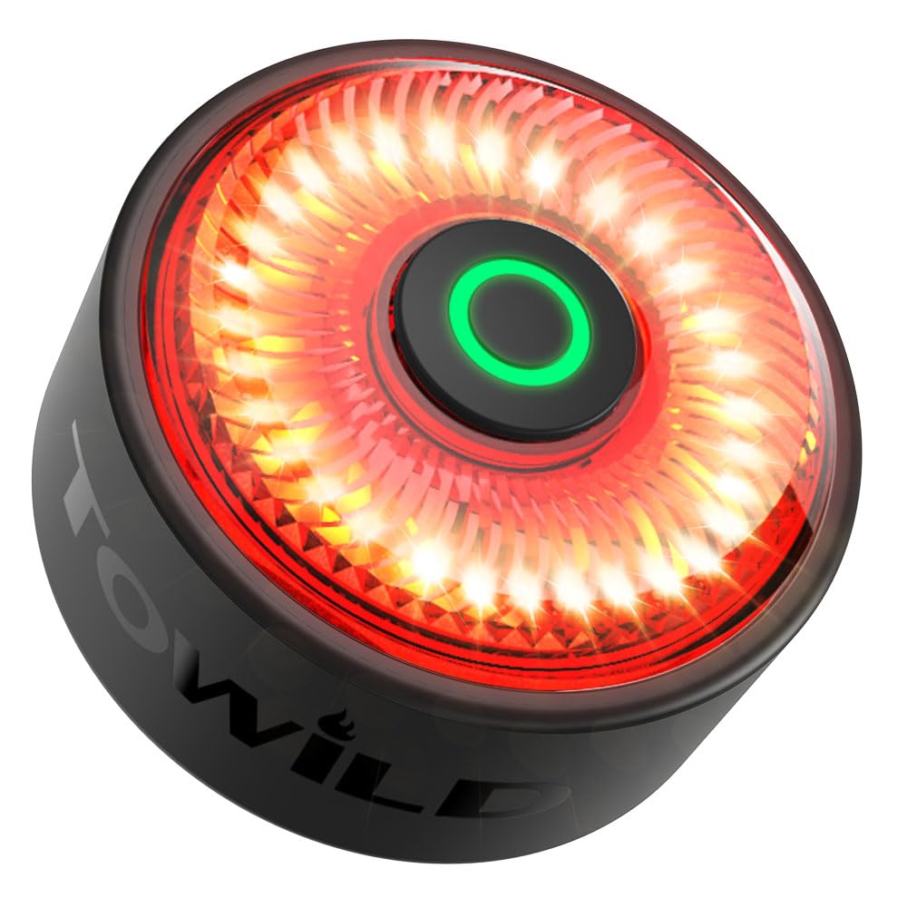 TL03 Pro Bicycle Taillight with Automatic Group Synchronization Mode Brake Light Light 6 Lighting IPX6 Rainbow Up to 60 Hours of Operation Lighting, &