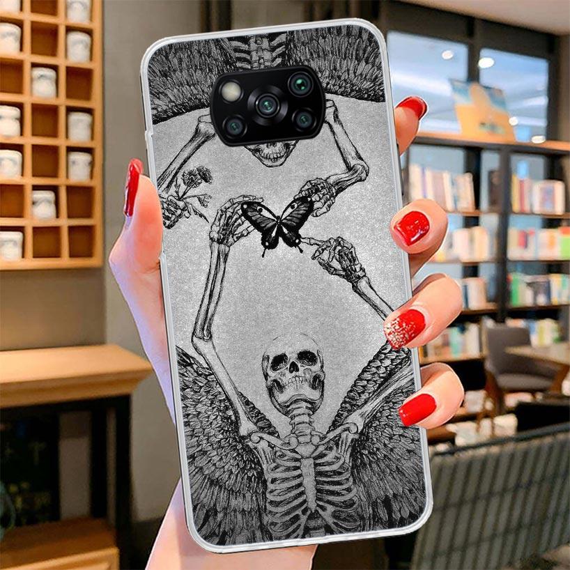 Anatomy Skeleton Heart Lovey Kiss Cover Phone Case For Xiaomi Poco F7 Ultra X7 X6 X5 Pro M7 Redmi 15C 15 13C 13 12C 12 10C 10 9A