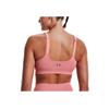 Under Armour Rush Logo Solid Color Training Medium Intensity Sports Tank Top Women Tops Pink 1361028-663