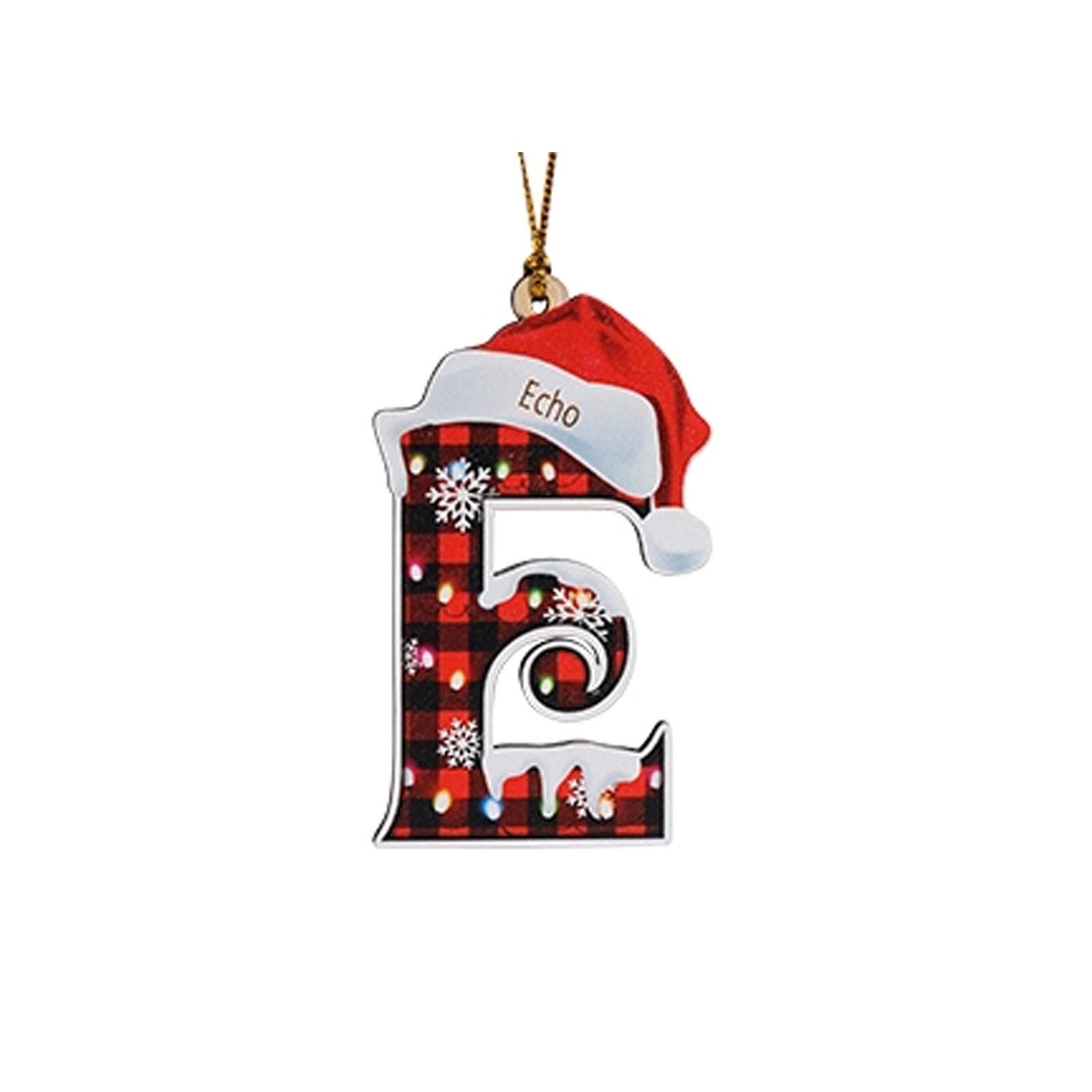

2D Christmas Decoration Pendant Christmas Tree Tag Theme Party Crafts Ornament One Size