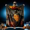 1pc Medieval Warriors Blanket, Super Cozy Printed Home Blanket, All-Season Warmth