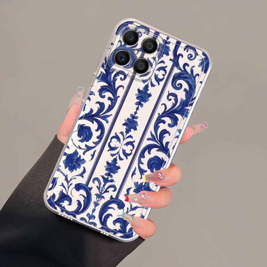 

Чехол для Honor X8 X9b X8a 90 Lite X9a X7b X8b Мягкий чехол для телефона Минималистичные цветы Honor 90