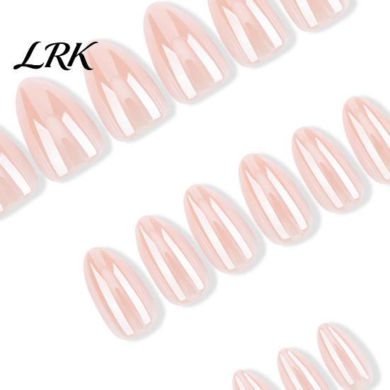 Quick Nail Art Tips 24Pcs Women Nude Press on Nails, Short Oval Natural Stick-on Fake Nails Glossy Full Cover Glue False DIY Manicure Supplies